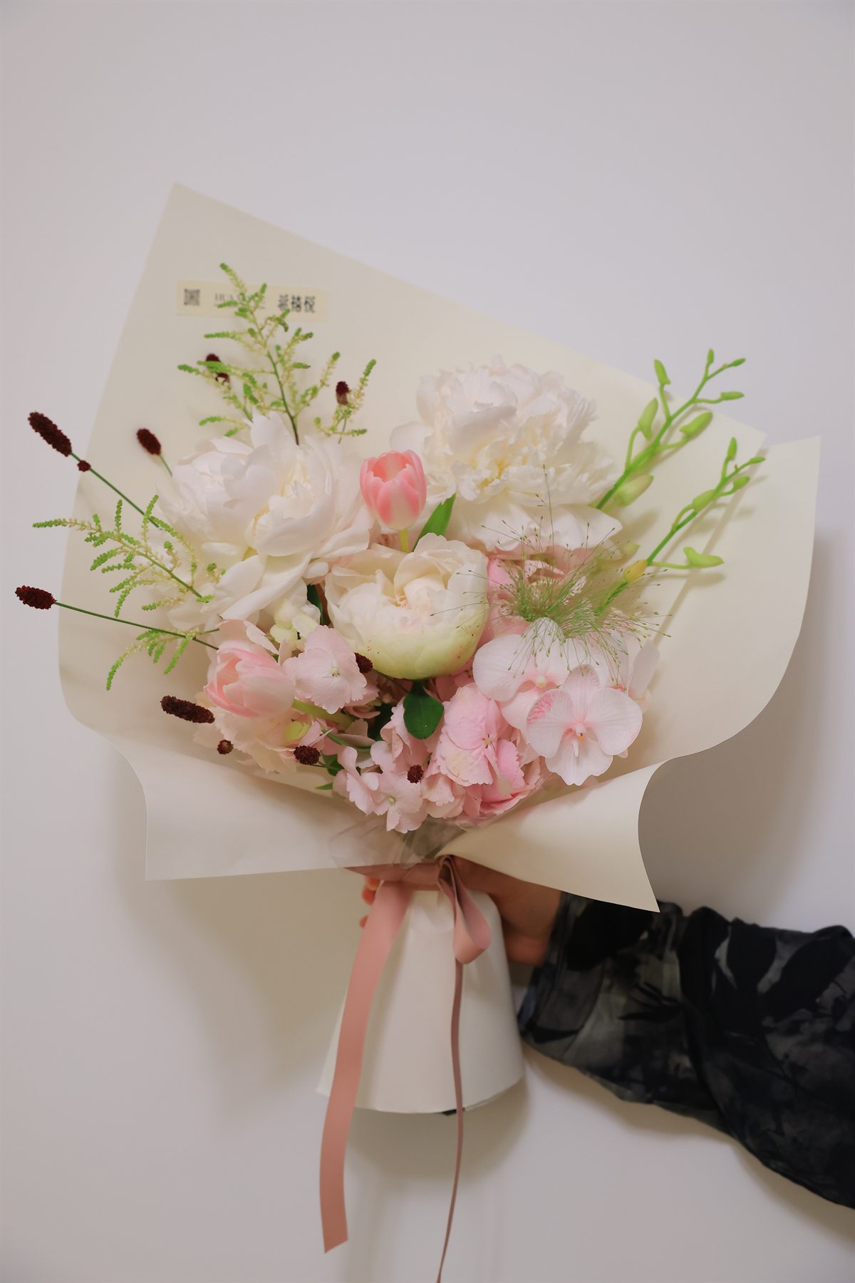 柔粉手捧花